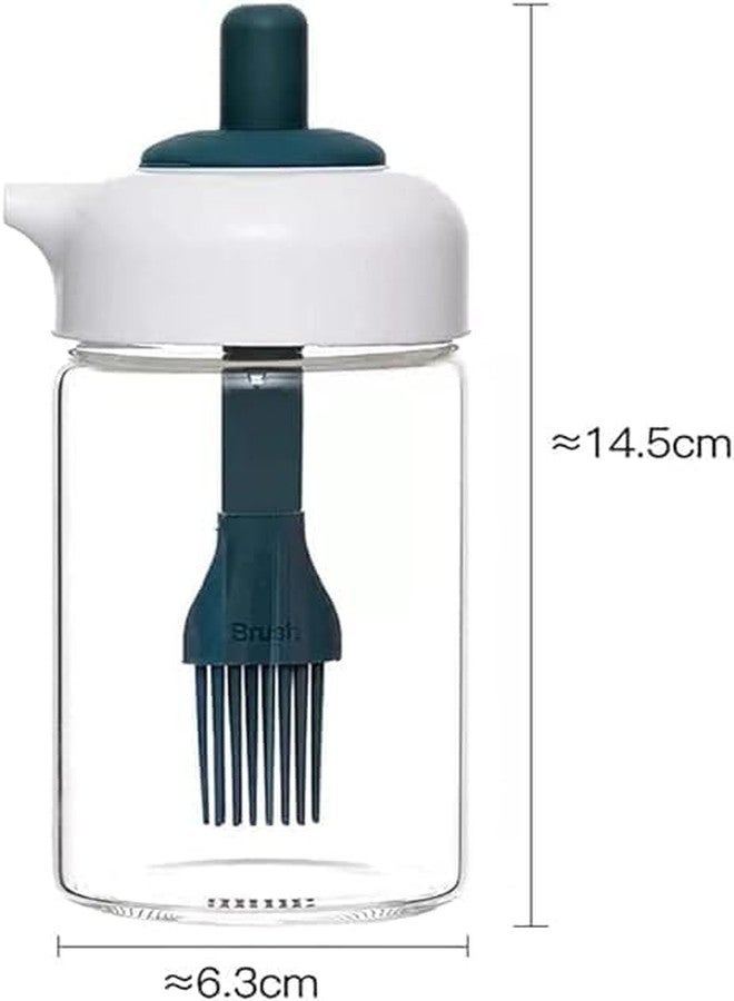 draval Oil Dispenser Bottle With Silicone Brush 2 in 1 Silicone Dropper Measuring Oil Dispenser Bottle - Image 2